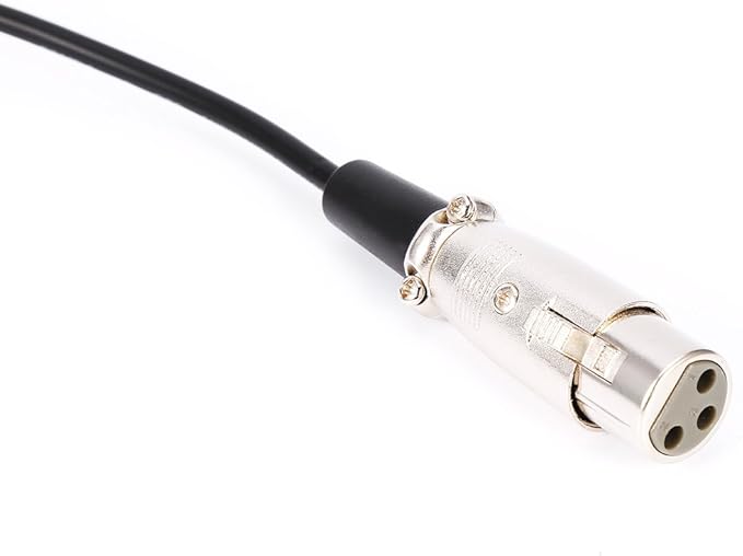 10FT 3 Pin XLR Connector, Female to 18" 3.5mm Male Jack Microphone Audio Cord Cable Mini Jack AUX Cord Audio Cable - 3 Meters
