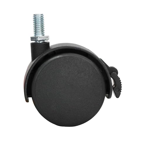 VIZ-PRO Mobile Whiteboard Caster Wheels, Black, Set of 4