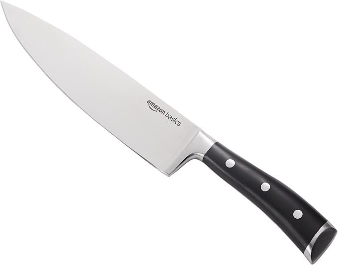Basics Classic 8-inch Chef‚ Knife with Three Rivets, Silver