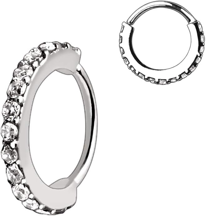 316L Stainless Steel Multi-Jeweled Annealed Seamless Ring 16GA