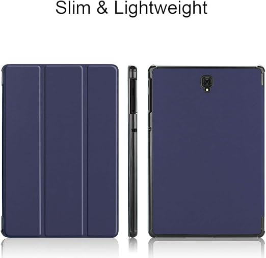 Custer Case for Samsung Galaxy Tab S4 10.5 T830 T835 T837,Ultra-Thin PU-Leather Hard Shell Cover for Samsung Galaxy Tab S4 10.5 T830 T835 T837 - Blue
