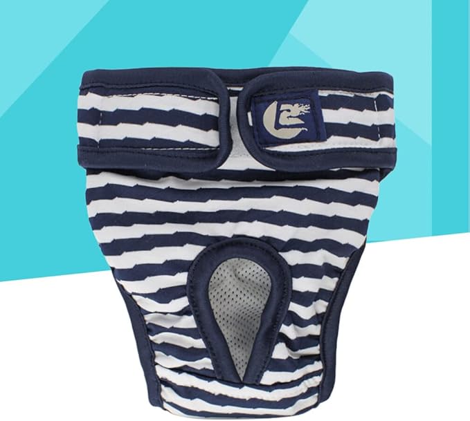 Alasum 1pc Diapers for Dogs Reusable Dog Diapers Cats Diapers Dog Period Diapers Female Puppy Diapers Male Reusable Doggy Diapers Stripe pet Diapers Puppy Panties Dog Shorts The Dog Pants
