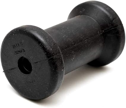 Valmar Boat Spool Roller 80872 5 Inch Black Rubber