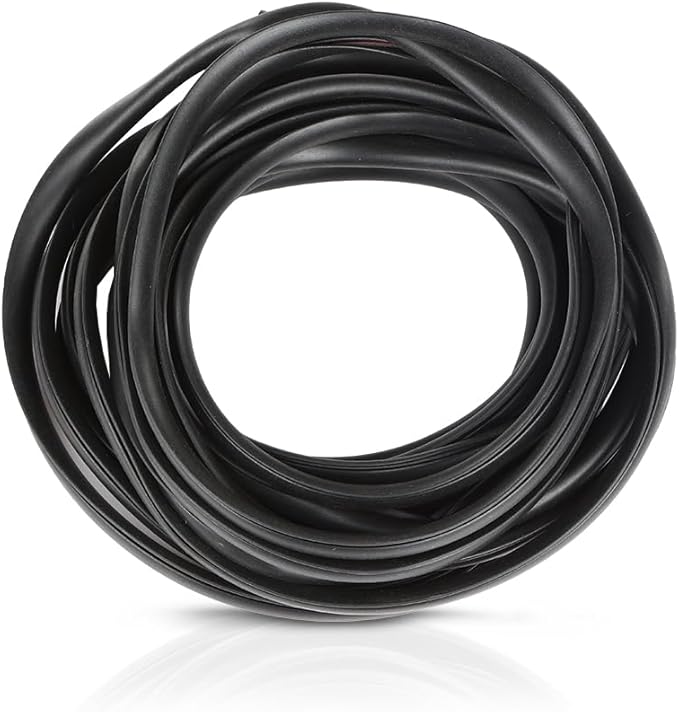 Fender Flares Edge Trim 18 Feet, Fender Flare EPDM Rubber Seal for Car and Truck Wheel Wells, Fender Flare Gasket Universal Bonds wAutomotive-Grade Adhesive Tape Black