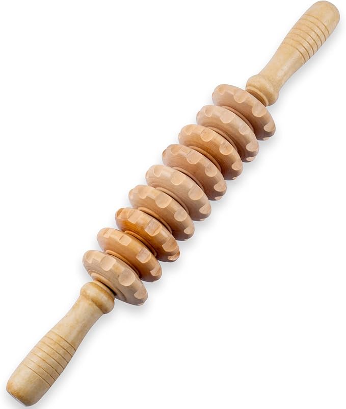 Wooden massage roller Wooden therapy massage tools for body shaping, Anti-cellulite wooden roller masssager, Fascia wood massage roller, Roller