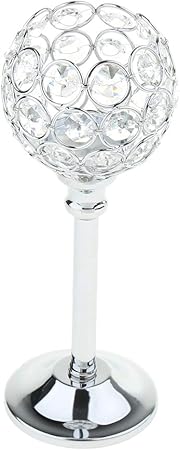 2PcsSet Crystal Mosaic Candle Holder Candelabra Countertop Tabletop Candlestick Holders