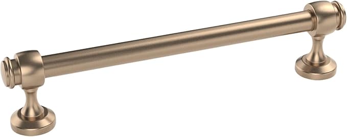 30188 - (Single) Milano Door and Drawer Pull - 8in Center-to-Center, Champagne Bronze