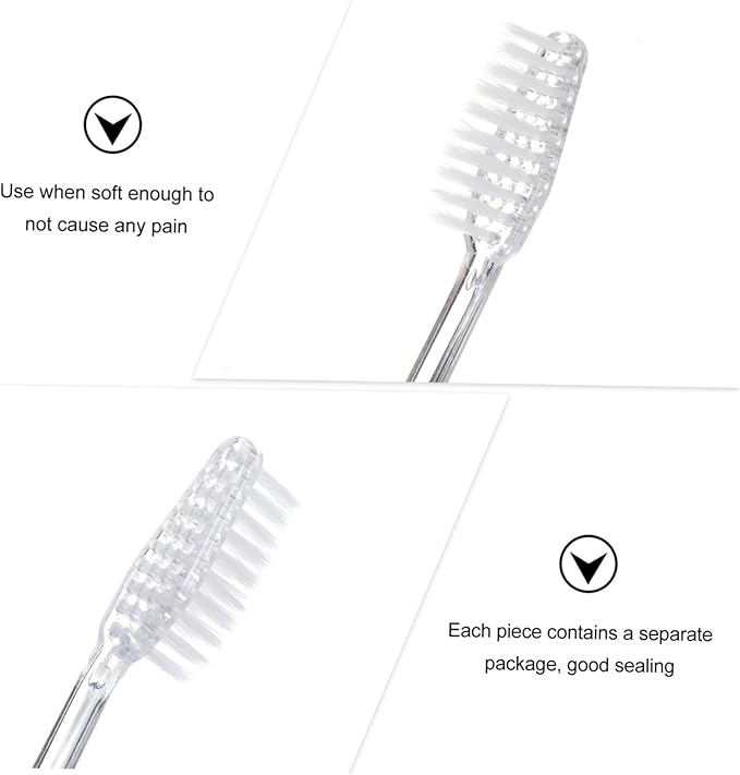 30Pcs Disposable Toothbrush for Travel Soft Bristle Toothbrushes for Guests for Hotels and Trips Convenient Travel Essentials
