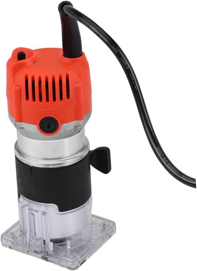 800w Woodworking Slotting Tool Electric Wood Trimmer Grooving Machine Wood Laminator Router for Decorations