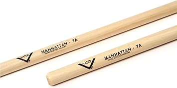 Vater 7A Wood Tip Hickory Drum Sticks, Pair