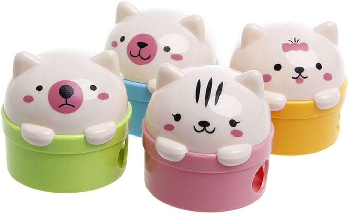 Cute Bear Pencil Sharpener for Pencils Student School Office Supplies Stationery