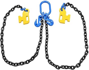 Mytee Products 38" x 5' Sea Shipping Container Loading Chain Bridle G100, V-Chain, Cargo, Storage, Moving