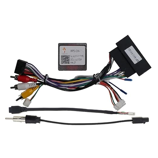 16pin Car Stereo Radio Power Retrofit Wiring Harness Cable Adapter XP CANBUS Decoder fits for Jeep Grand Cherokee Compass Renegade Wrangler Rubicon Challenger RAM 1500 2500 3500 Dodge Durango