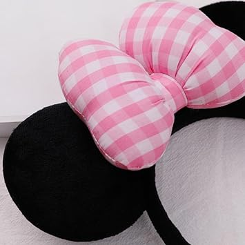 3D Mouse Sequin Ears Headband, Glitter Sequin Bow Hairbands Costume Headwear Hairs Accessories for Women Girls Kids(BlackBlue)