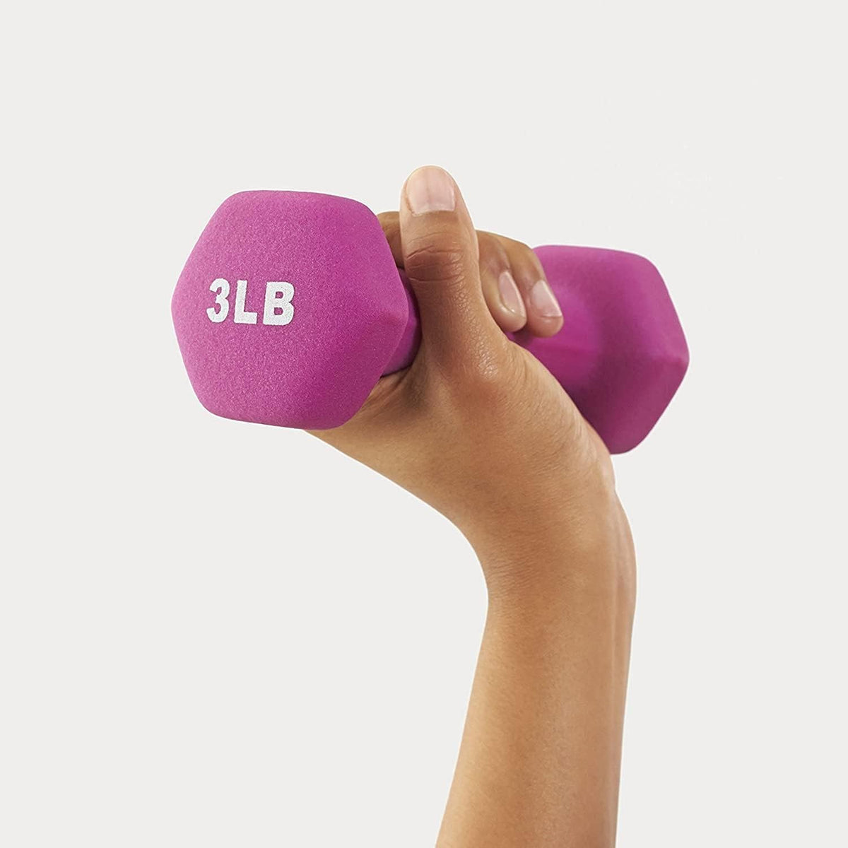 FUXION Neoprene Hexagon Dumbbells, Set of 2