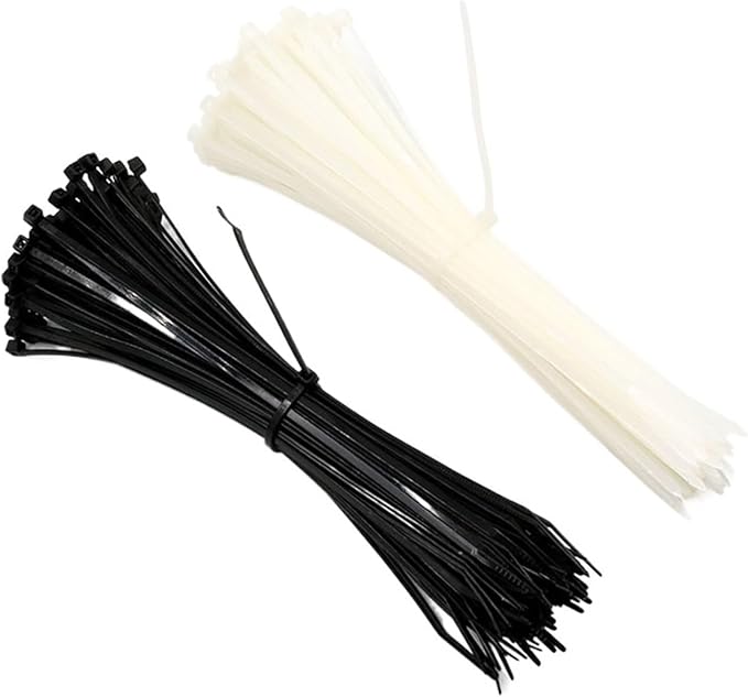 100PCS 3 X 6080100120150200mm White Black Milk Cable Wire Zip Ties Self Locking Nylon Cable Tie (Color : Black, Size : 3 x 150mm)