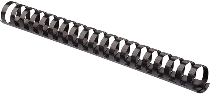 Fellowes Plastic Comb Bindings, 1 Inch, 200-Sheet Capacity, Black, 10 per Pack (52383)