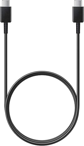 USB-C to USB-C Charging & Data Cable – Black, US Version with Warranty, Compatible with Laptops and USB-C Devices