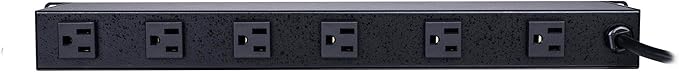 CyberPower CPS1215RMS Rackmount Surge Protector, 120V/15A, 12 Outlets, 15 ft Power Cord, 1U Rackmount