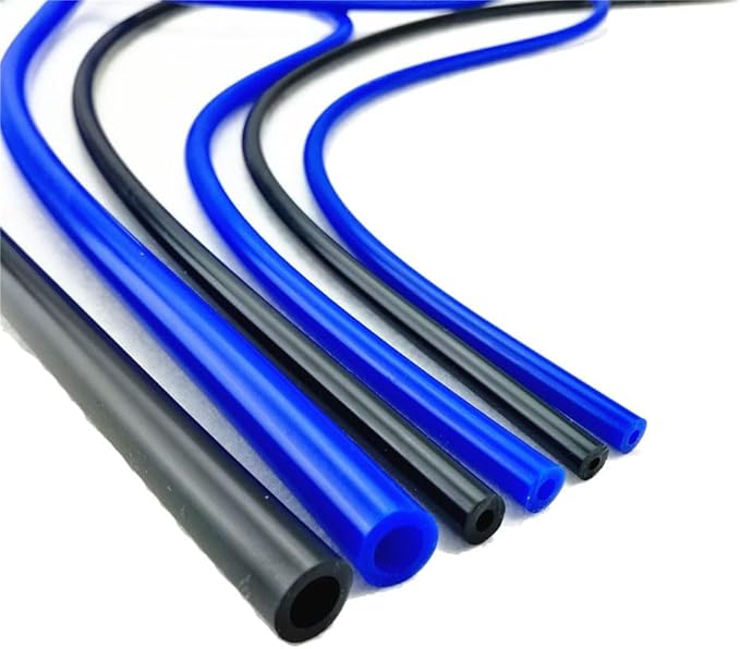 Universal High Performance Silicone Vacuum Tubing Hose 3mm, ID 18" Rubber Tubing Hose 10 FT (3 Meter) per roll, Black