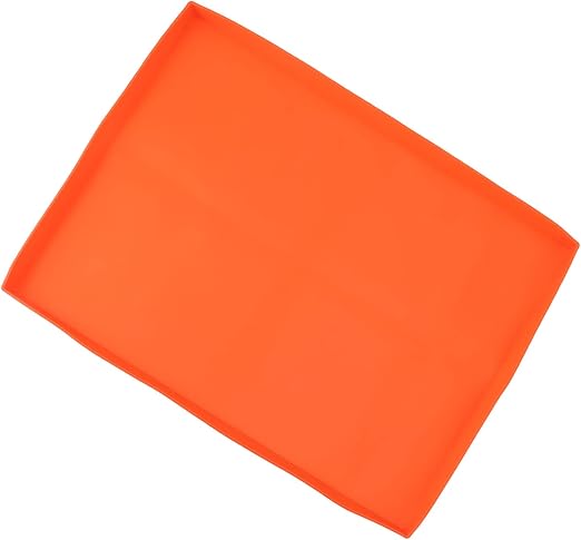 Grill Mat, Robust Silicone Grill Cover, Protects Your Grill Plate from Rodents, Dirt, Grill Mat That Can Be Used All Year Round, Grill Mat, Grill Mat (22in Orange)