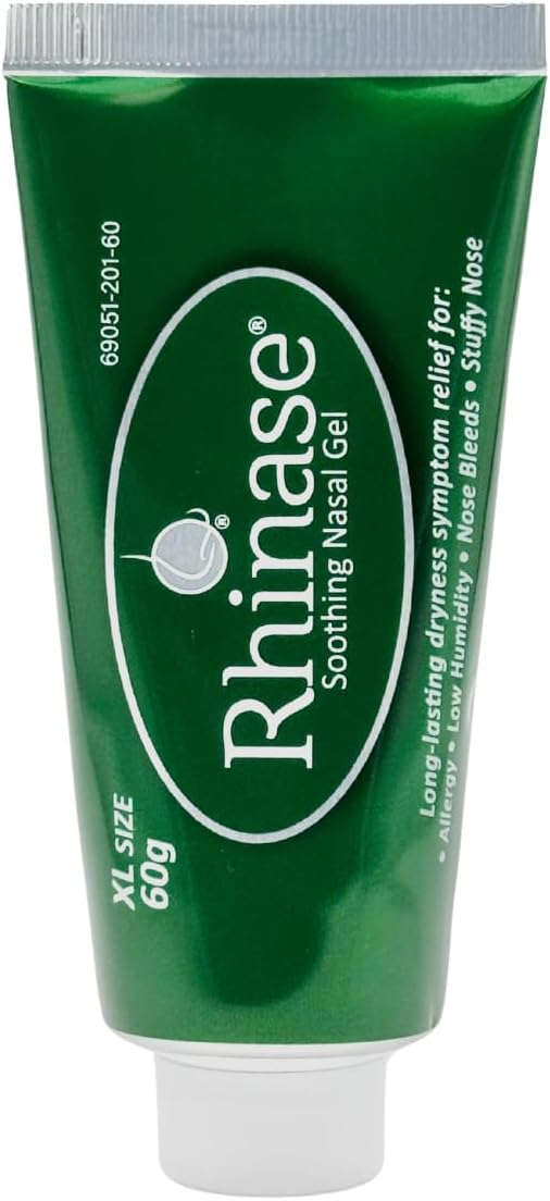 Rhinase Soothing Nasal Gel XL 60 g for Nasal Dryness from Allergy, Low Humidity, Nose Bleeds, Stuffy Nose...