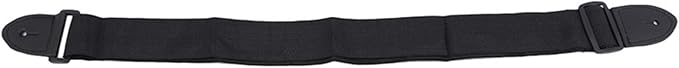 Sevenfly Adjustable Guitar Strap Suitable for Electric, Acoustic Guitar, Bass (Black)