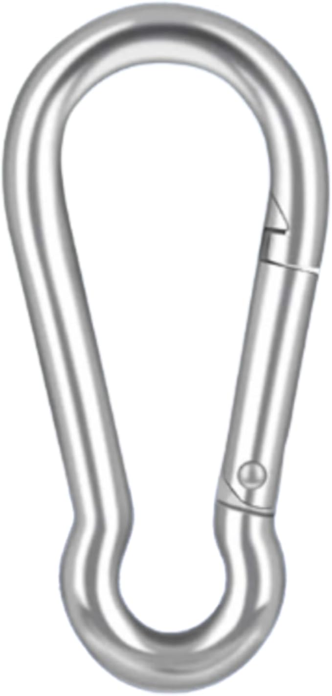 MarineNow Stainless Steel 316 Snap Hook Spring Loaded Link Carabiner Connector Marine Grade