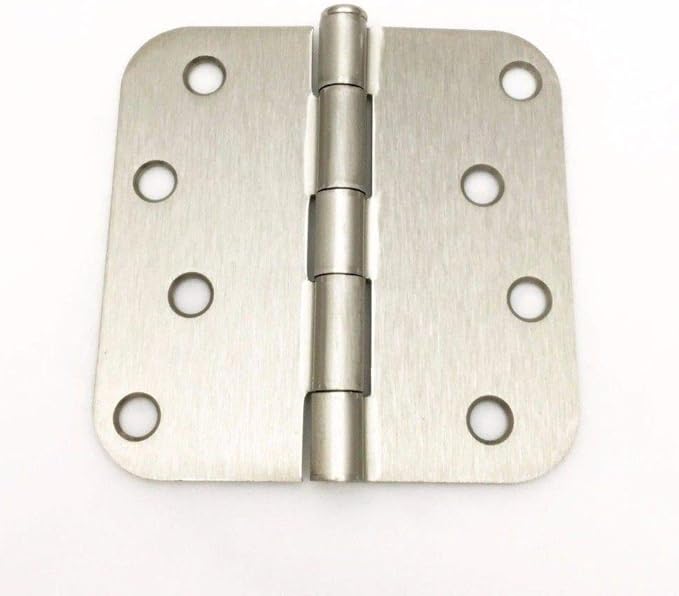 Satin Nickel Door Hinge 4" with 58" Corner Radius 4 inch