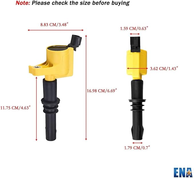ENA Heavy Duty Ignition Coil Pack Compatible with Ford Lincoln Mercury 4.6L 5.4L 6.8L Replacement for DG511 C1541 FD508