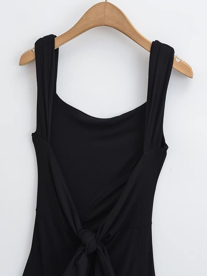 OFFSUM Womens Sleeveless Dress - Summer Women Fashion Backless Sexy Dress Party Robe Short Slim Fashion Elegant Sling