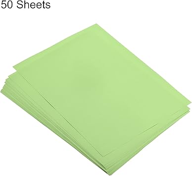 MECCANIXITY 50 Sheets Colored Copy Paper 8 12 Inch Printer Paper 22lb80gsm Light Green for Office Printing, Document Copying, Invitations, Forms, Art Projects