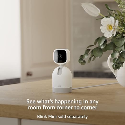 Blink Mini Pan-Tilt Mount Rotating mount accessory for Mini indoor plug-in smart security camera (White)