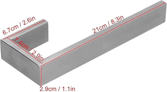 304 Stainless Steel Towel Rack | Bathroom Towel Holder with Protective Coating | Wall Mounted Hand Towel Rack for Bathroom/Kitchen/Laundry Room | Brushed Finish, Simple to