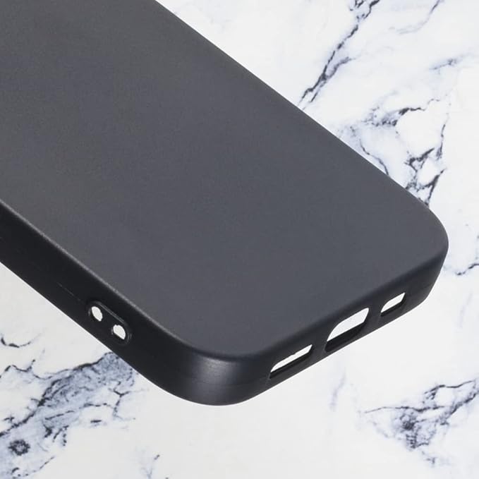 for iPhone 14 Case, Soft TPU Back Cover Shockproof Silicone Bumper Anti-Fingerprints Full-Body Protective Case Cover for iPhone 14 (6.10 Inch) (Black)
