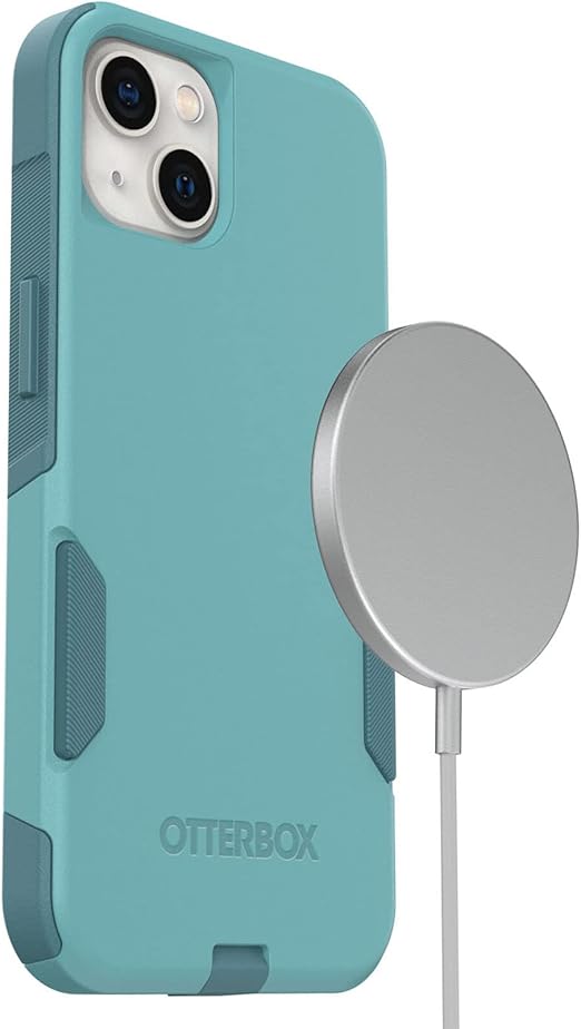 OtterBox iPhone 13 (ONLY) Commuter Series Case - RIVETING Way, Slim & Tough, Pocket-Friendly, with Port Protection Teal