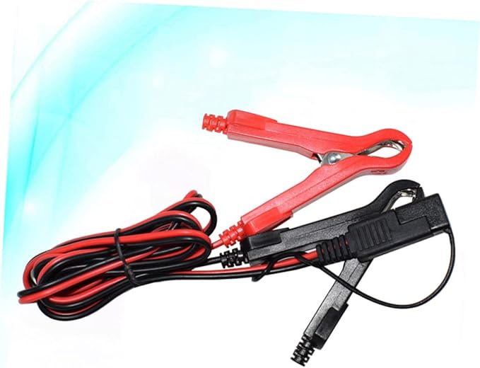 Mobestech Alligator Clamps Wire Adapter Sae to 10a Charger Cable for Motorcycle 18awg Adapter
