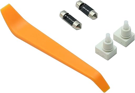 2Pcs Interior Light Switch + 2Pcs Bonus Map Dome Light LED Bulbs Replacement for Honda Accord/Dodge/Pilot/Ridgeline/Odyssey/Ram 1500 Replace 34404-SDA-A21, 34404-SDA-A22D3, 924-798