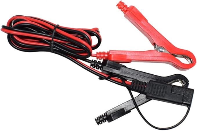 Mobestech Alligator Clamps Wire Adapter Sae to 10a Charger Cable for Motorcycle 18awg Adapter