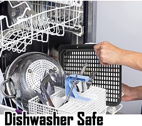 2 Pcs Cooking Trays Replacement for Instant Vortex, Innsky, Chefman and other Air Fryer Oven, Removable Mesh Cooking Rack for Air Fryer Accessories