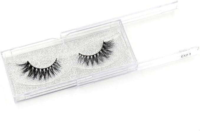 False Eyelashes 3D Eyelashes Luxury Handmade Lashes Natural Long Eye Lashes Fluffy False Lash Eye Popular Eyelashes D21 - (Color: D21)