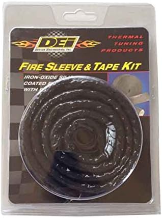 DEI Design Engineering 010470 Fire Sleeve and Tape Kit Heat Protection for Wires, Hoses, etc., 3/8" x 3'