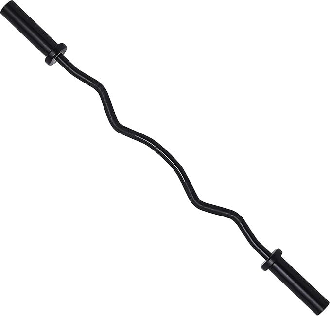 Olympic Barbell Bar 48", 2-Inch Curl Bar for Weight Lifting, Hip Thrusts, Squat, Biceps-Home Gym Weight Bar, Curling Bar for 2 Inch Weight Plates