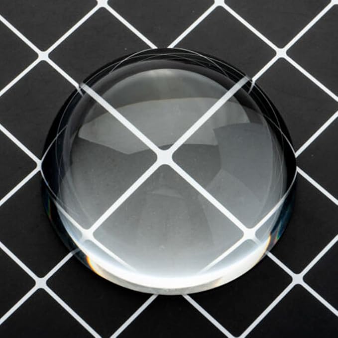 406080MM Clear Half Sphere Crystal Ball Paperweight Magnifying Flatback Glass Decor Gift,80MM