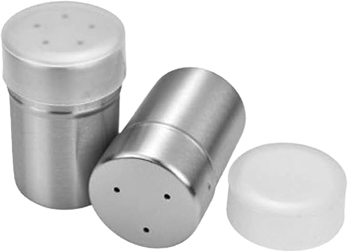 Stainless Steel Sugar Shakers Spice Salt Pepper Organizer Container Dust-proof Stainless Steel Salt Shakers