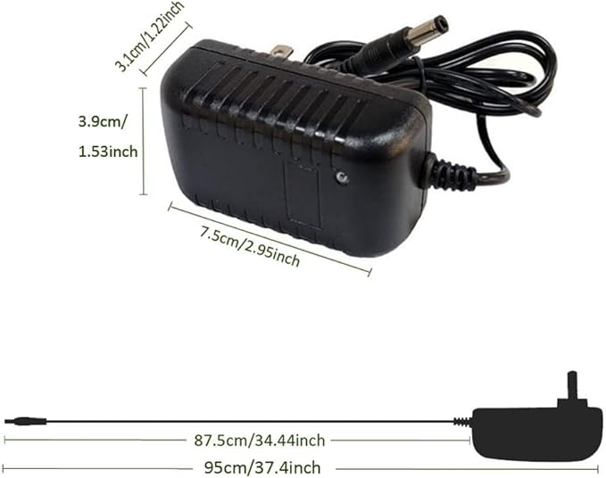 DC 12V 1.5A 1500mA Power Supply Adapter 100-240V AC to DC 12Volt Transformers Switching Power Supply 5.5mm x 2.52.1mm DC Plug for 12V led Strip Light CCTV Camera,12 Volt 1.5Amp ACDC Adapter
