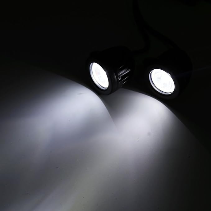 VGEBY 1 Pair Motorcycle High Power 10W LED Work Light Off-Road Round Driving Fog Lamp Spot Light Automotive Exterior Lighting Supplies