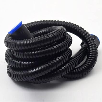 Black Stainless Steel Hose Shower Hose Long Bathroom Shower Extension Plumbing Pipe (Size : 150cm)