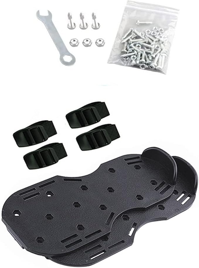 Lawn Aerator Shoes, Spike Shoes Lawn Aerator Tool Aeration Shoes for Epoxy Floor, Lawn Yard Patio Lawn Garden Yard (Black)
