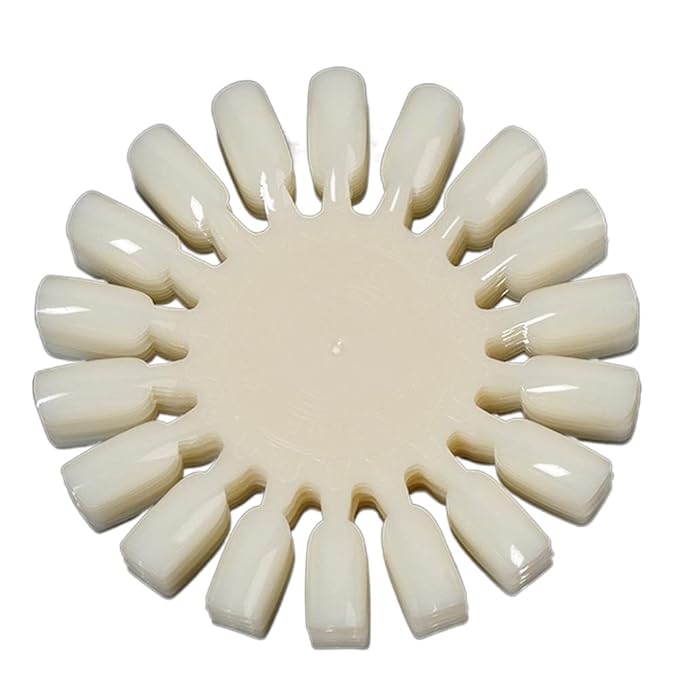 HomeSoGood 10Pcs Acrylic Nail Tips False Fake Nail Tips,Swatches Wheels Nail Art Color Polish Display Wheel for Manicure